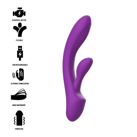 Intense - Luigi Rabbit Vibrator Liquid Silicone Purple