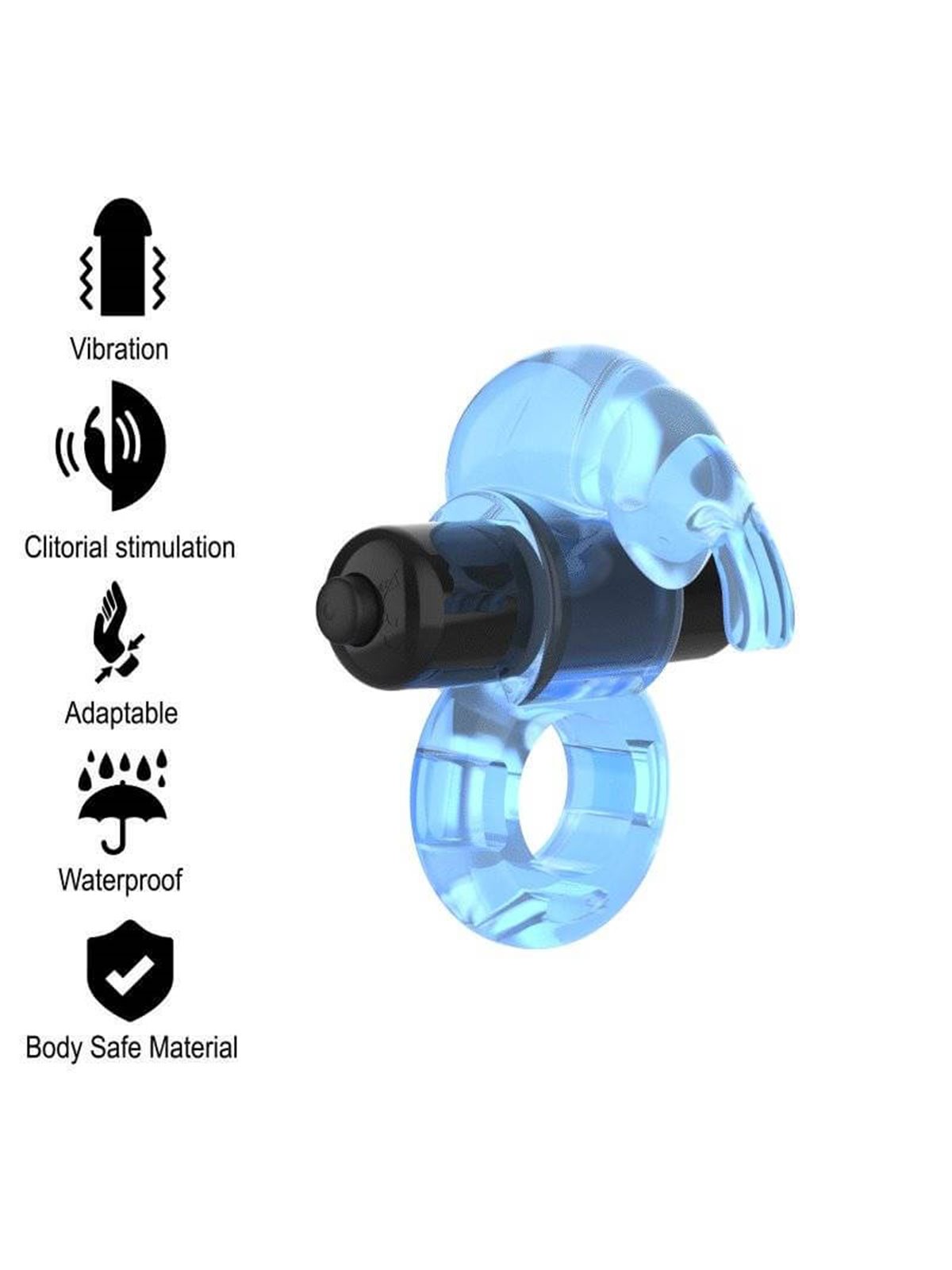 Intense - Fry Blue Vibrating Ring