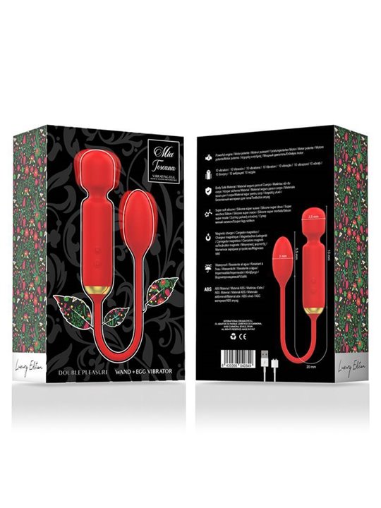 Mia - Toscana Double Pleasure Wand + Vibrating Egg