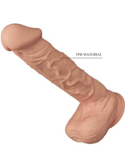 Baile Bergrisi - Pene Realistico Flessibile con Testicoli e Ventosa 26 CM