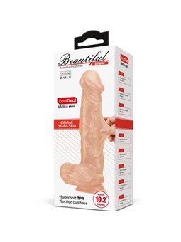 Baile Bergrisi - Pene Realistico Flessibile con Testicoli e Ventosa 26 CM