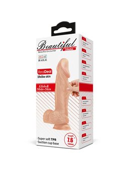 Baile - Beautiful Encounter Zebulon Flexible Realistic Dildo 19.4 CM Natural