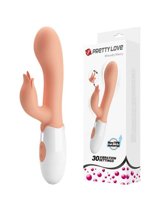 Pretty Love - Bloody Mary Vibrator With Stimulator