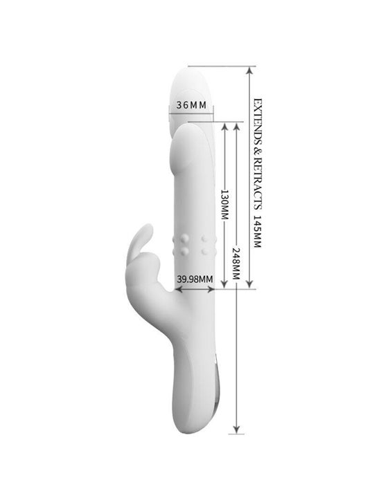 Pretty Love - Reese Rotating Vibrator Silver