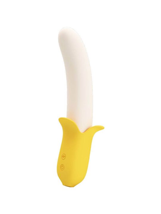 Pretty Love - Banana Geek Super Power 7 Vibration Settings Up&Down Silicone Black