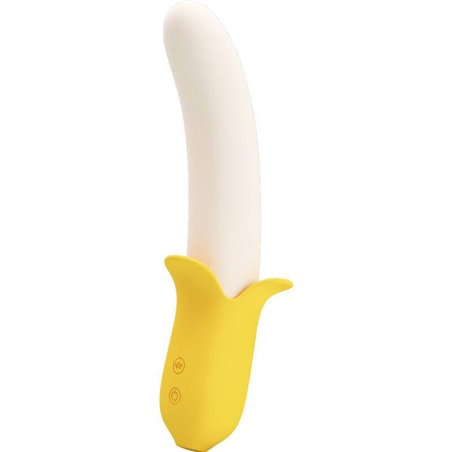 Pretty Love - Banana Geek Super Power 7 Vibration Settings Up&Down Silicone Black