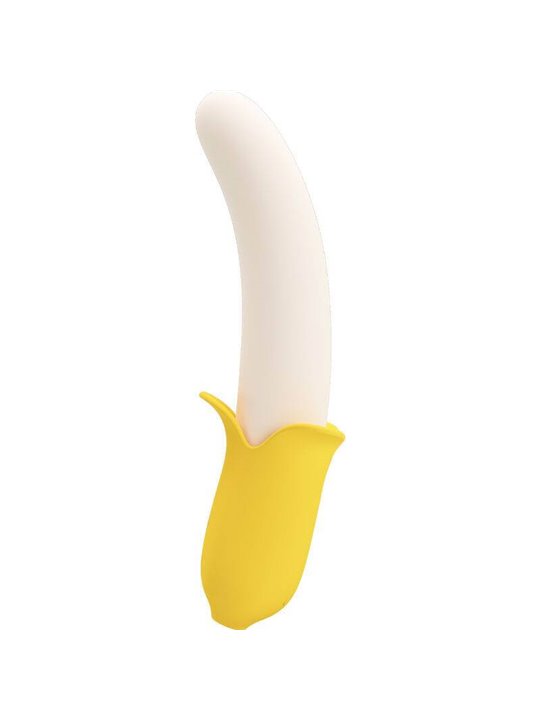 Pretty Love - Banana Geek Super Power 7 Vibrations Up&Down Silicone Black