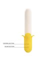 Pretty Love - Banana Geek Super Power 7 Vibrations Up&Down Silicone Black