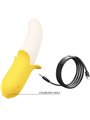 Pretty Love - Banana Geek Super Power 7 Vibration Settings Up&Down Silicone Black