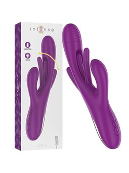 Intense - Apolo Rechargeable Multifunction Vibrator 7 Vibrations With Swinging Motion Purple