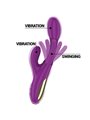 Intense - Apolo Rechargeable Multifunction Vibrator 7 Vibrations With Swinging Motion Purple