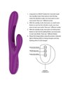Intense - Apolo Rechargeable Multifunction Vibrator 7 Vibrations With Swinging Motion Purple