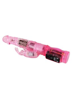 Baile Happy Angel - Vibratore Rabbit con Rotazione e Oscillazione Rosa