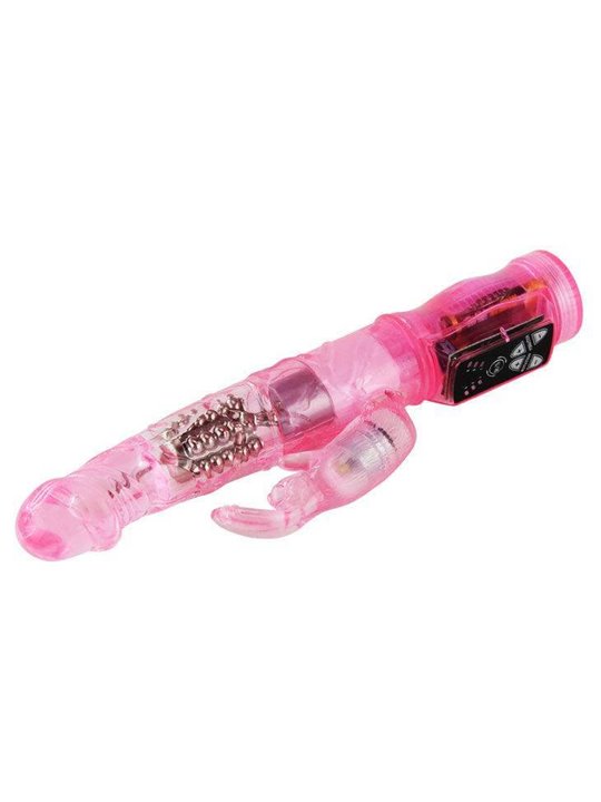 Baile Happy Angel - Vibratore Rabbit con Rotazione e Oscillazione Rosa