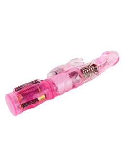 Baile Happy Angel - Vibratore Rabbit con Rotazione e Oscillazione Rosa