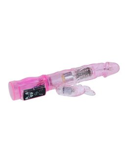 Baile - Vibratore Rabbit in Silicone Viola con Oscillazione e Rotazione