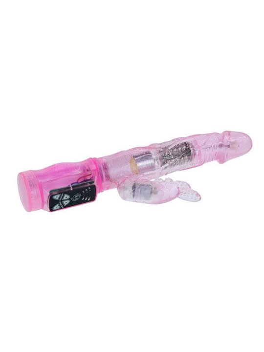 Baile - Vibratore Rabbit in Silicone Viola con Oscillazione e Rotazione