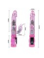 Baile - Vibratore Rabbit in Silicone Viola con Oscillazione e Rotazione