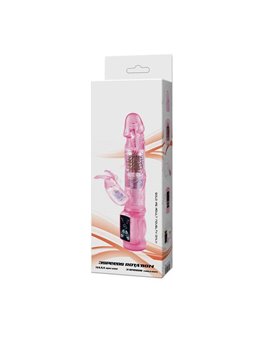 Baile - Vibratore Rabbit in Silicone Viola con Oscillazione e Rotazione