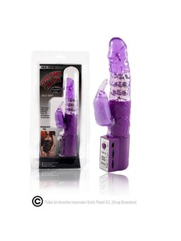 Baile Cute Baby Vibrator - Vibratore Rabbit con Rotazione e Oscillazione Viola