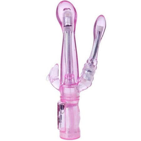 Baile Intimate Tease - Vibratore Flessibile con Stimolatore Anale e Clitorideo