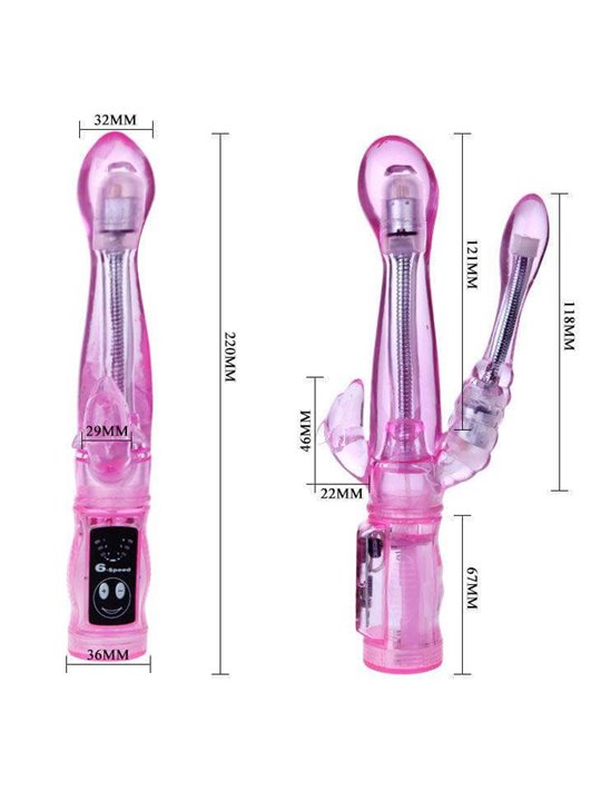 Baile - Flexible Vibrator with Anal Stimulator