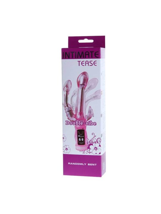Baile Intimate Tease - Vibratore Flessibile con Stimolatore Anale e Clitorideo