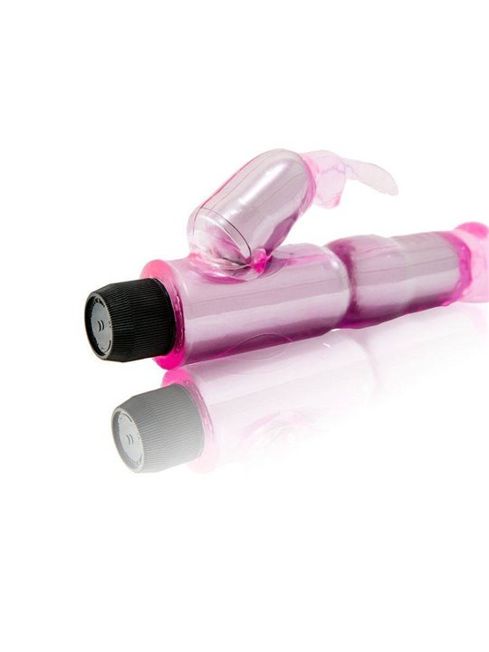 Baile Naughty Puppy - Vibratore Rabbit Realistico in Silicone Rosa 