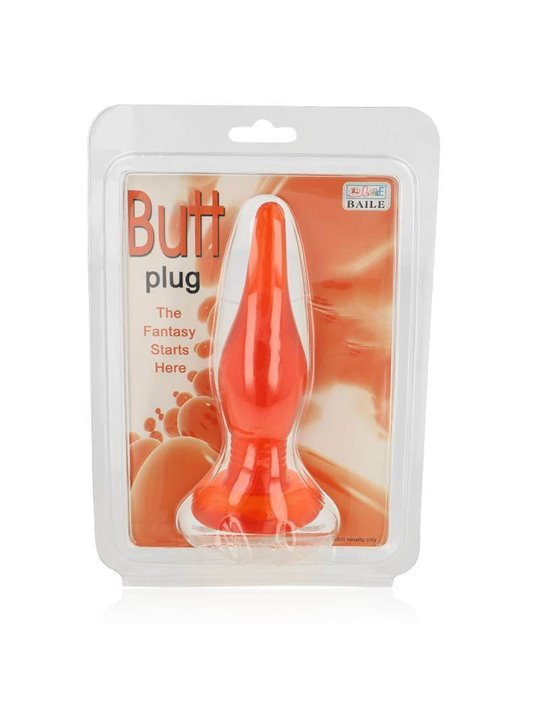 Baile - Red Soft Touch Anal Plug 14.2 CM