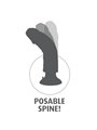 King Cock - Vibratore Realistico 8 Vibrating con Ventosa Clear