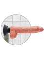 King Cock 25.5 CM Vibrating Cock with Balls Black