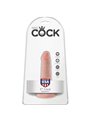 King Cock - Fallo Realistico con Ventosa Dildo 5 Flesh