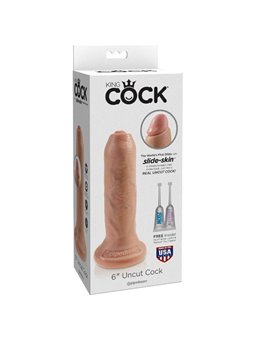 King Cock - Realistic Dildo Uncut Flesh 17 CM