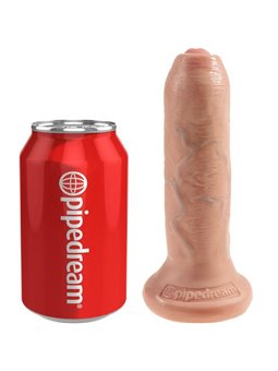 King Cock - Dildo Fallo Realistico Vaginale con Ventosa Uncut Cock 6 Flesh