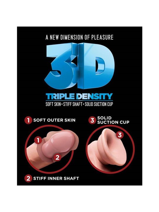 King Cock - Triple Density Dildo 14 CM