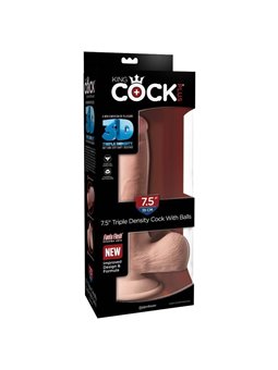 King Cock - Triple Density Dildo 19 CM