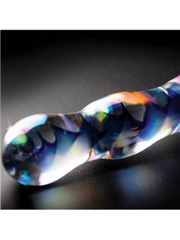 Pipedream - Icicles No. 8 Dildo in Vetro Trasparente / Blu