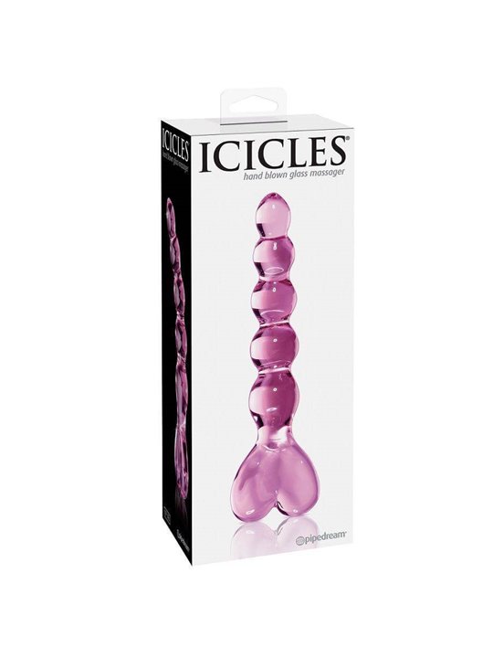 Pipedream - Icicles No. 43 Dildo in Vetro Rosa