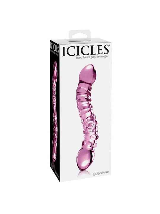 Pipedream - Icicles No. 55 Dildo in Vetro Rosa