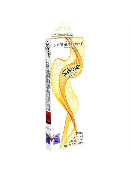 Sheer Glyde Dams - Preservativi per Sesso Orale Aroma Mora