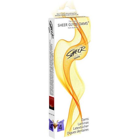 Sheer Glyde Dams - Preservativi per Sesso Orale Aroma Mora
