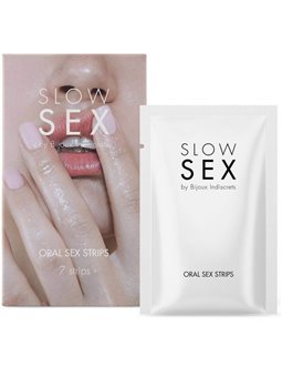 Bijoux Indiscrets Slow Sex - Strisce alla Menta per Sesso Orale Effetto Freddo 7 Unità