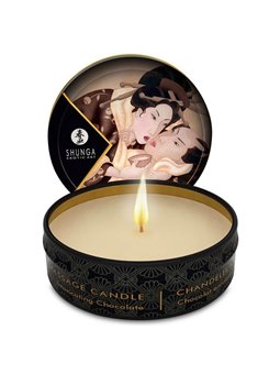Shunga - Mini Caress By Candelight Candela Da Massaggio al Cioccolato 30 ML