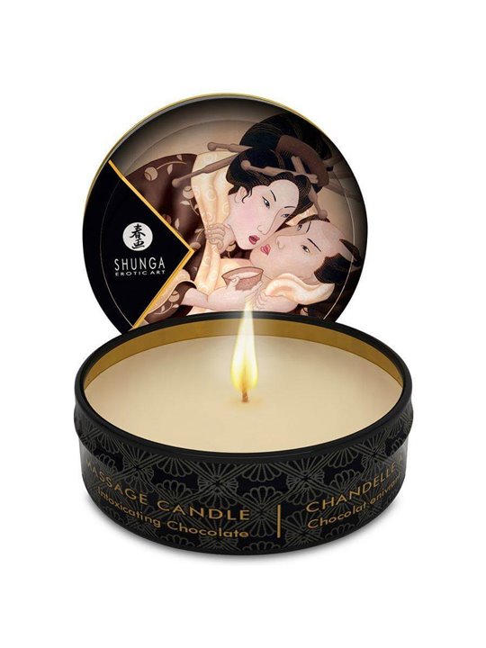 Shunga - Mini Caress By Candelight Chocolate Massage Candle 30 ML