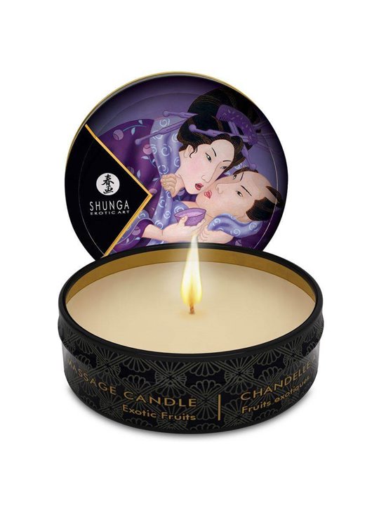 Shunga - Mini Caress By Candelight Candela Da Massaggio ai Frutti Esotici 30 ML