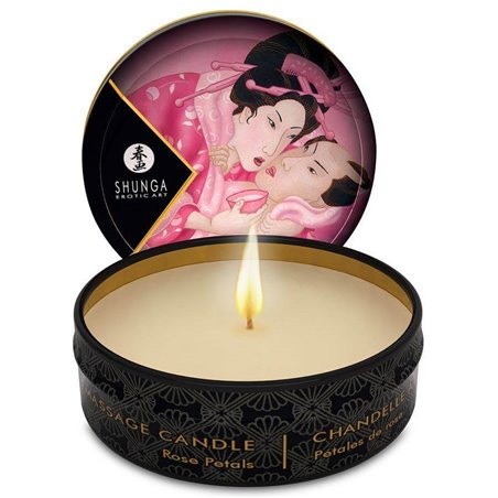 Shunga - Mini Caress By Candelight Candela Da Massaggio Alle Rose 30 ML