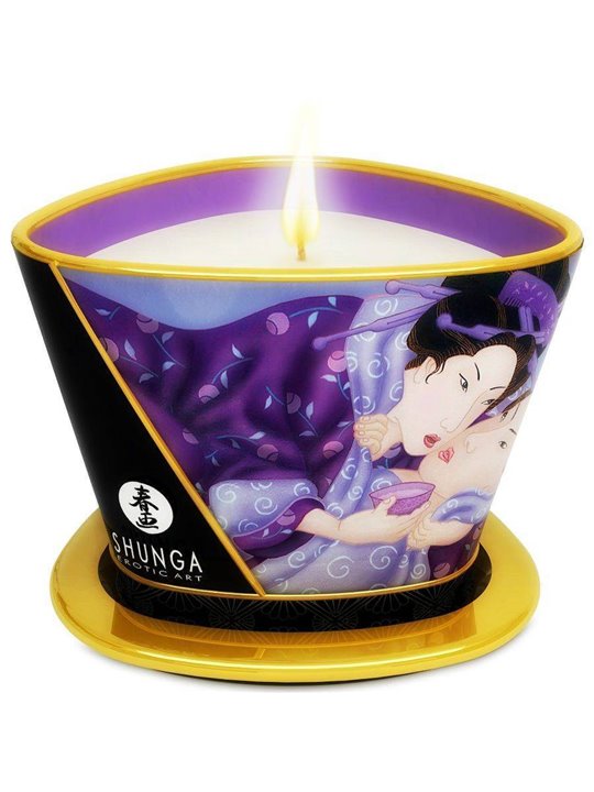Shunga - Mini Caress By Candelight Candela Da Massaggio ai Frutti Esotici 170 ML