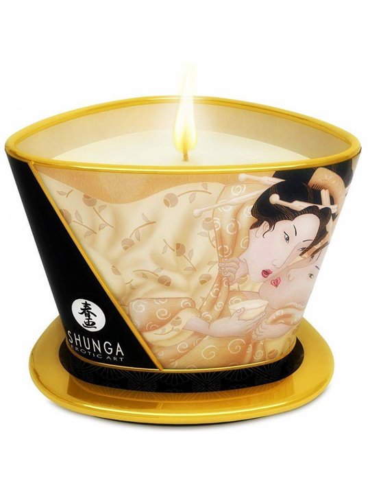 Shunga - Mini Caress By Candelight Vanilla Massage Candle 170 ML