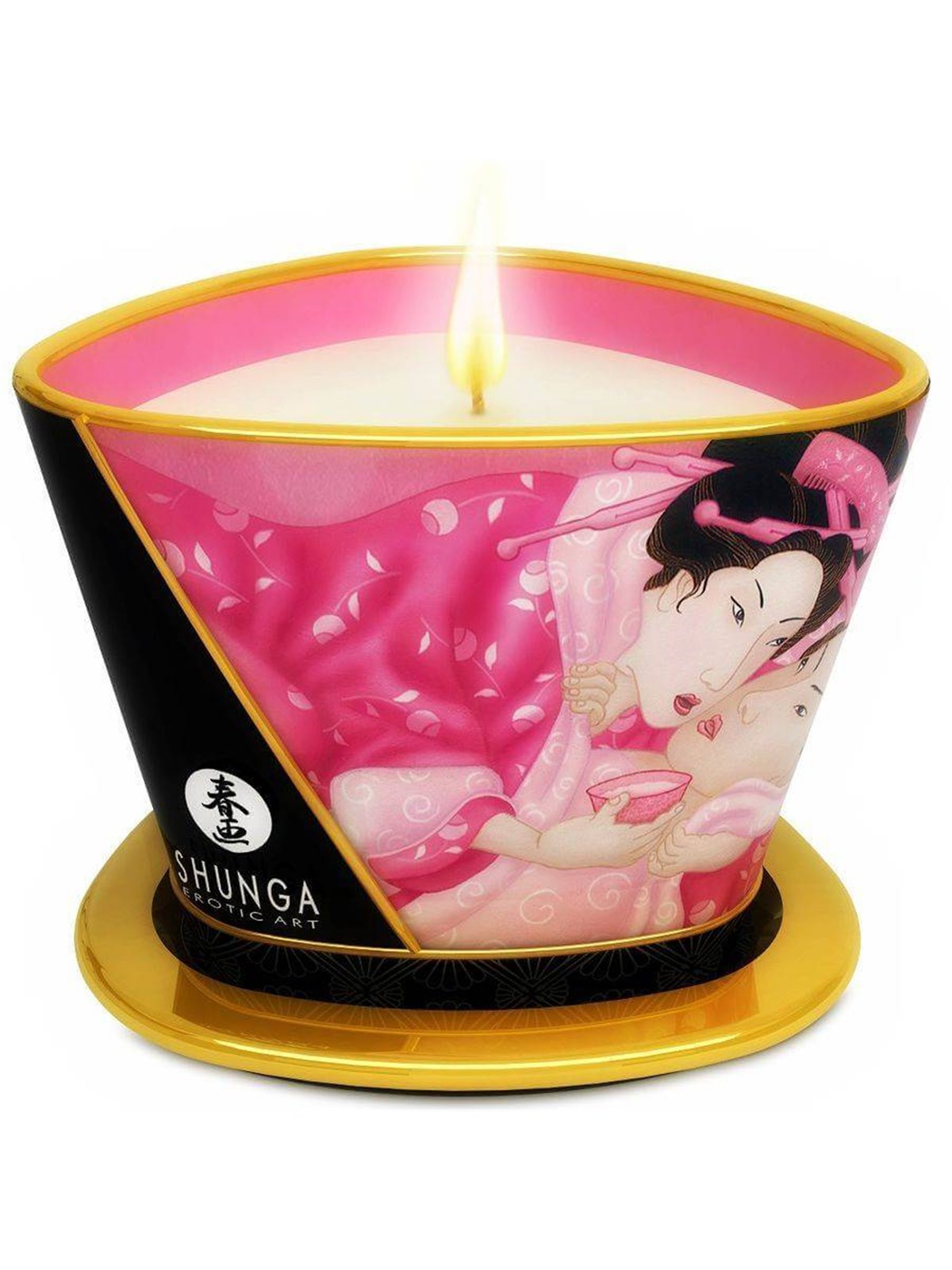 Shunga - Mini Caress By Candelight Candela Da Massaggio Alle Rose 170 ML