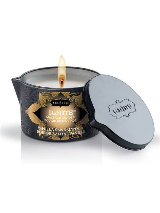 Kamasutra - Vanilla and Sandalwood Massage Candle 170 GR